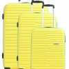 Luggage * | Wavestream Suitcase Set (4 Wheels) 78 American Tourister Best Sellers Yellow