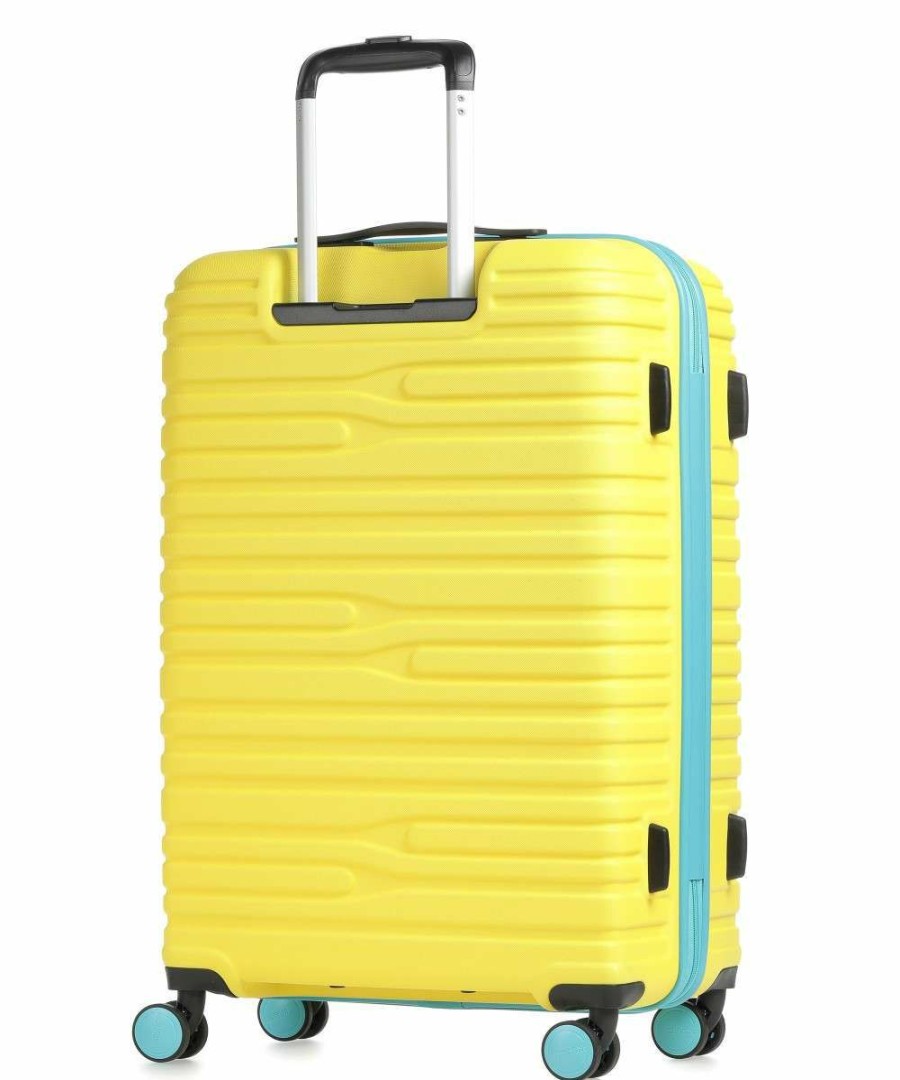 Luggage * | Wavestream Suitcase Set (4 Wheels) 78 American Tourister Best Sellers Yellow