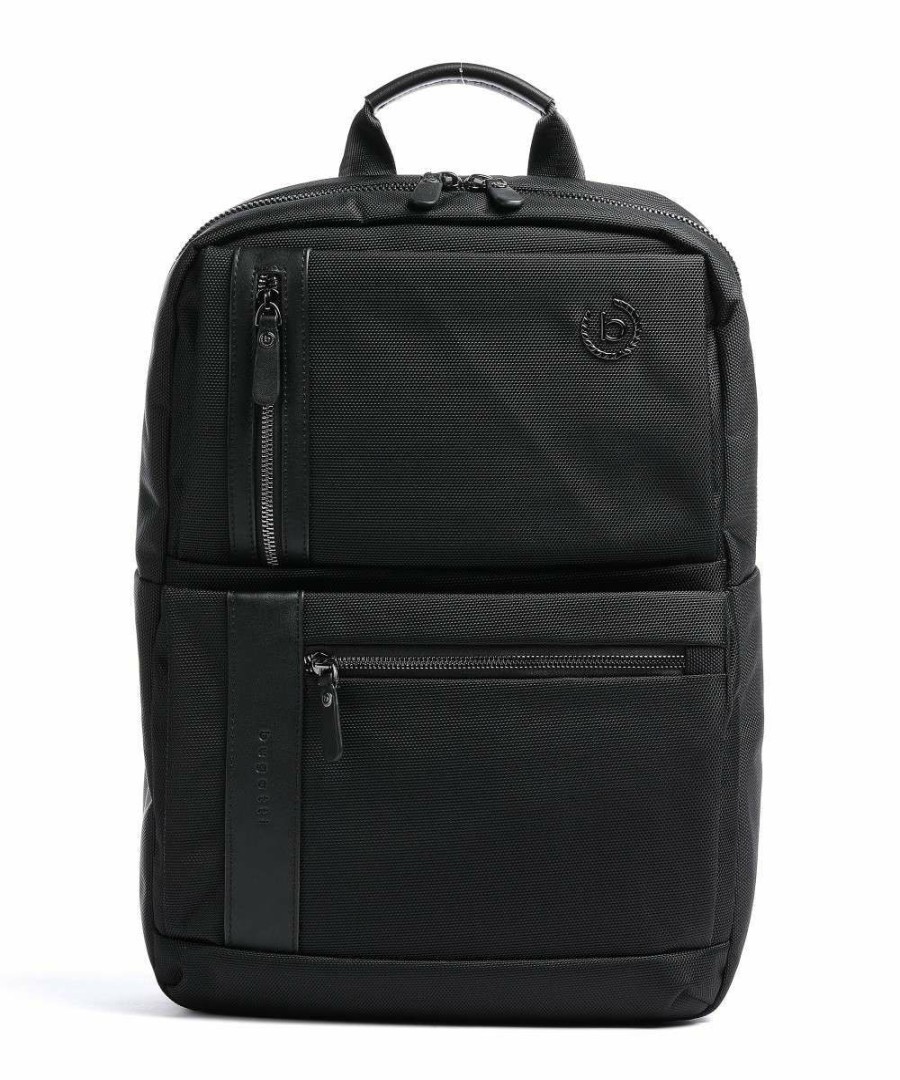 Business & Laptop * | Nero Laptop Backpack 15 Nylon Bugatti Clearance Black