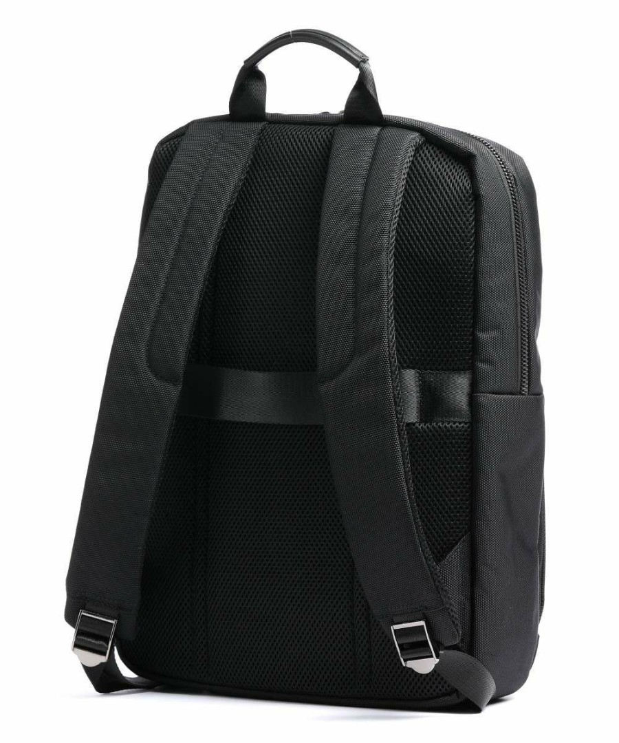 Business & Laptop * | Nero Laptop Backpack 15 Nylon Bugatti Clearance Black