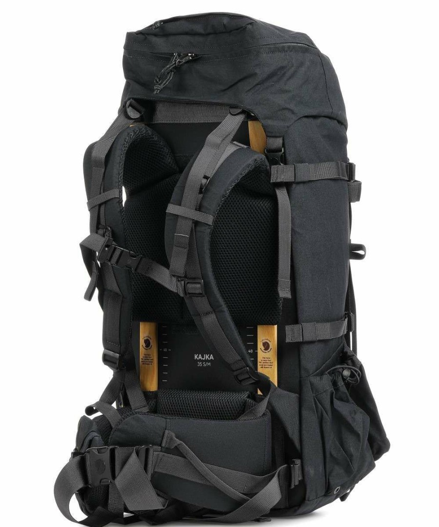 Backpacks * | Kajka 35 S/M Hiking Backpack Vinylon Fjallraven Excellent Quality Black