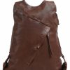 Backpacks * | Guerilla Gardeners-Plain Harper Backpack Grained Leather Aunts & Uncles Latest Brown