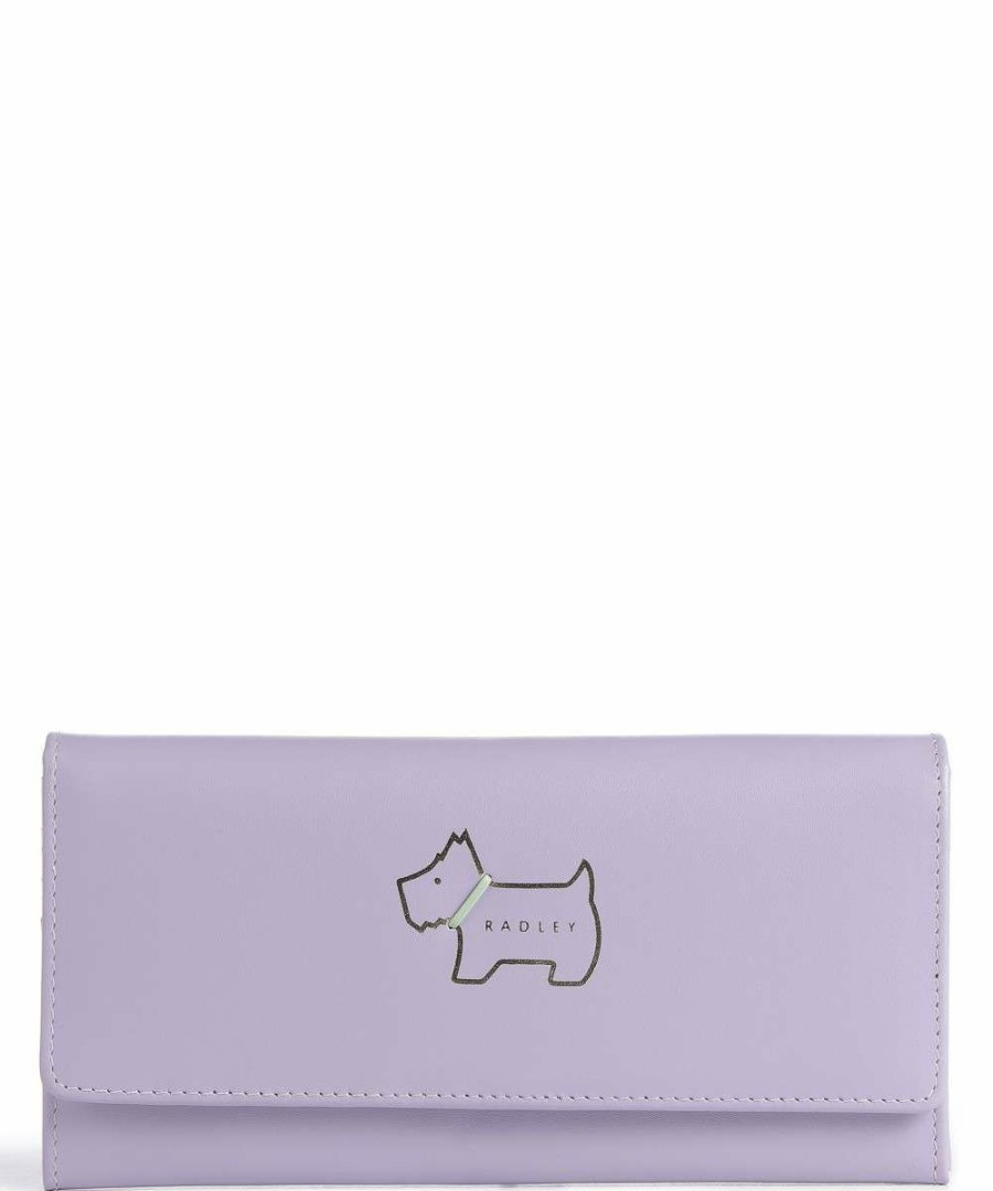 Accessories * | Heritage Dog Outline Wallet Softly Grained Calfskin Radley London Official Lavender