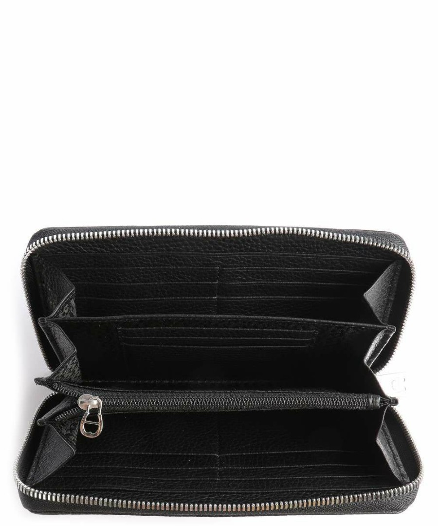 Accessories * | Basics Wallet Leather Aigner Discount Sale Black