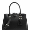 Bags * | Noelle Handbag Synthetic Guess Discount Online Black