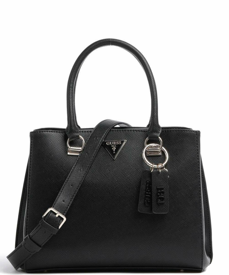 Bags * | Noelle Handbag Synthetic Guess Discount Online Black