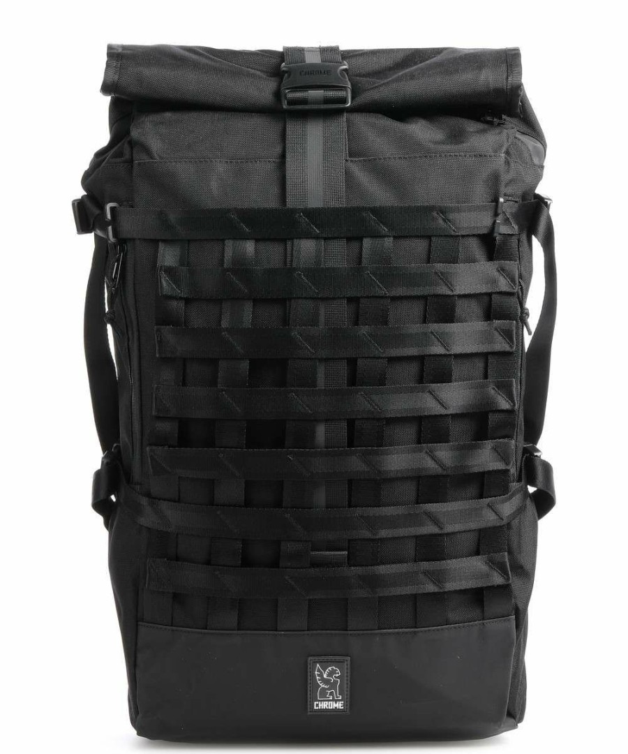 Business & Laptop * | Barrage Freight Rolltop Backpack 15 Nylon Chrome Special Style Black