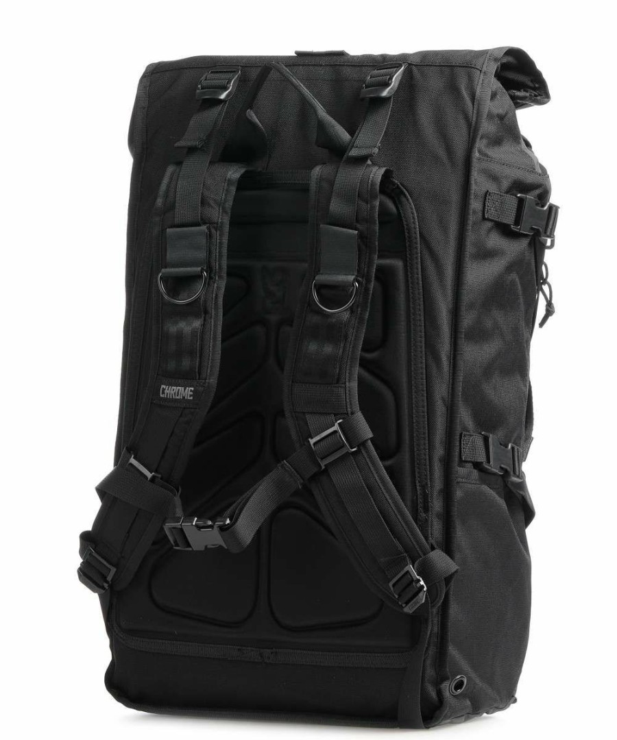 Business & Laptop * | Barrage Freight Rolltop Backpack 15 Nylon Chrome Special Style Black