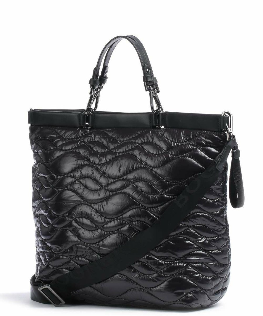 Bags * | Bavarian Wool Tote Bag Nylon Bogner Low Price Black