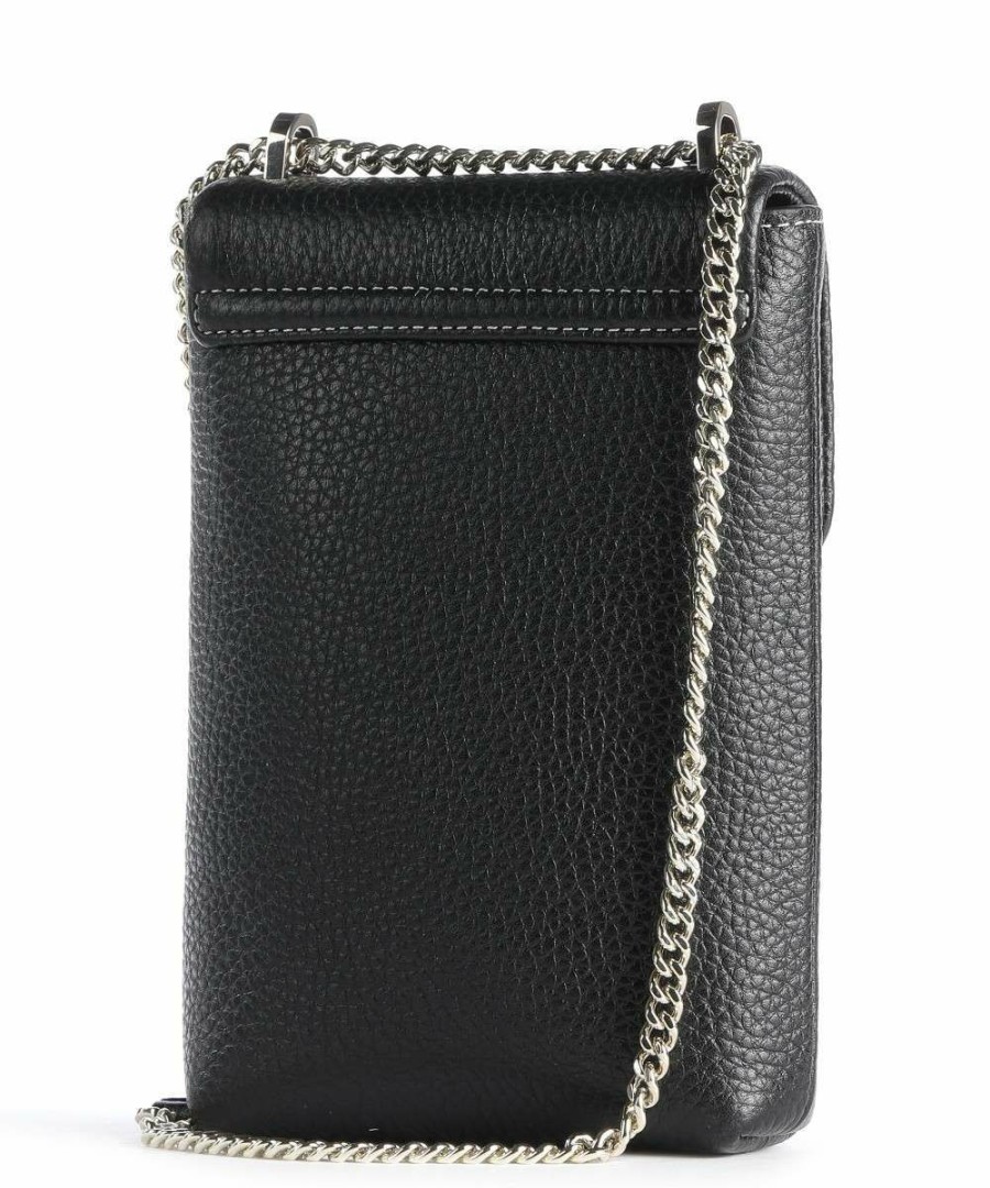 Bags * | Veronica Phone Bag Grained Leather Kate Spade New York Clearance Black