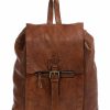 Backpacks * | Submarine Backpack Fine Grain Cow Leather Harold'S Discount Sale Cognac