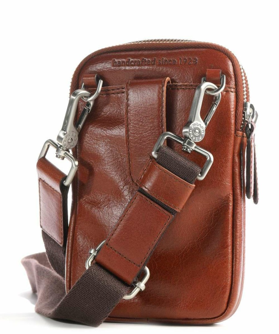 Bags * | Buddy Phone Bag Buffalo Leather Picard Store Cognac