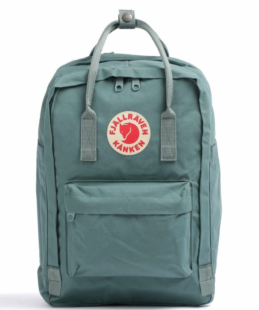 Business & Laptop * | Kanken Laptop 15 Backpack 15 Vinylon Fjallraven New Green-Blue