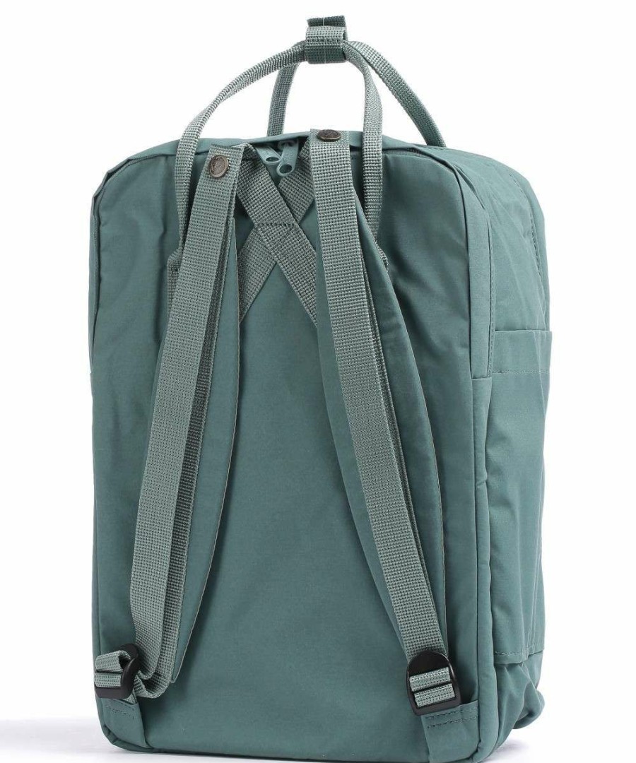 Business & Laptop * | Kanken Laptop 15 Backpack 15 Vinylon Fjallraven New Green-Blue