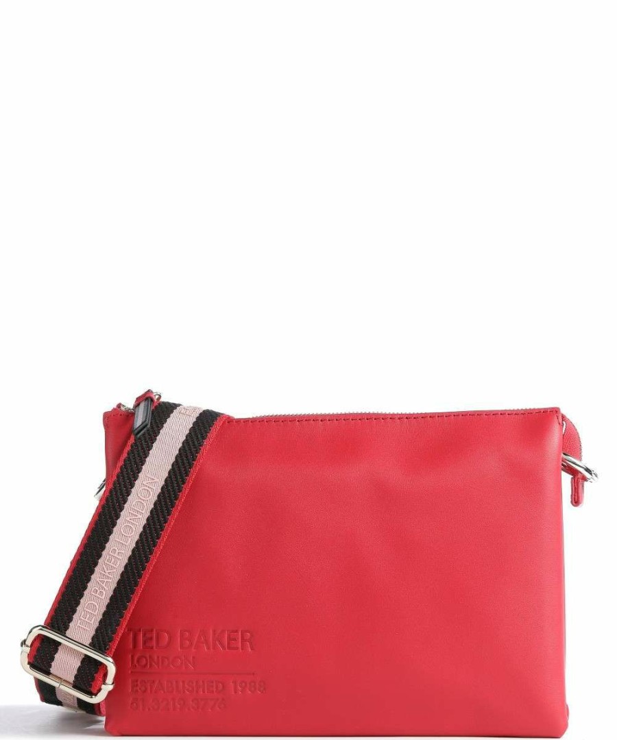 Bags * | Darceyy Crossbody Bag Smooth Cow Leather Ted Baker New Red