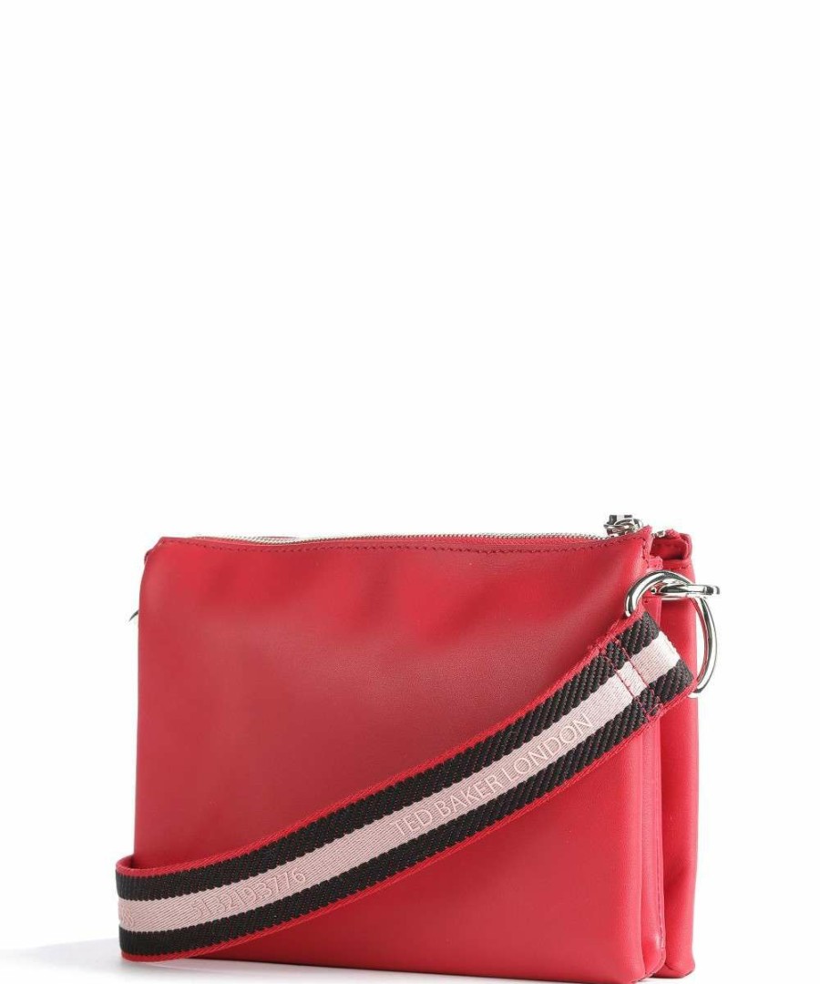 Bags * | Darceyy Crossbody Bag Smooth Cow Leather Ted Baker New Red