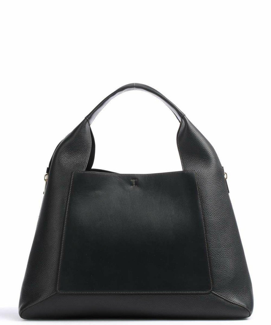 Bags * | Gilda Xl Tote Bag Grained Leather Furla Best Sellers Black