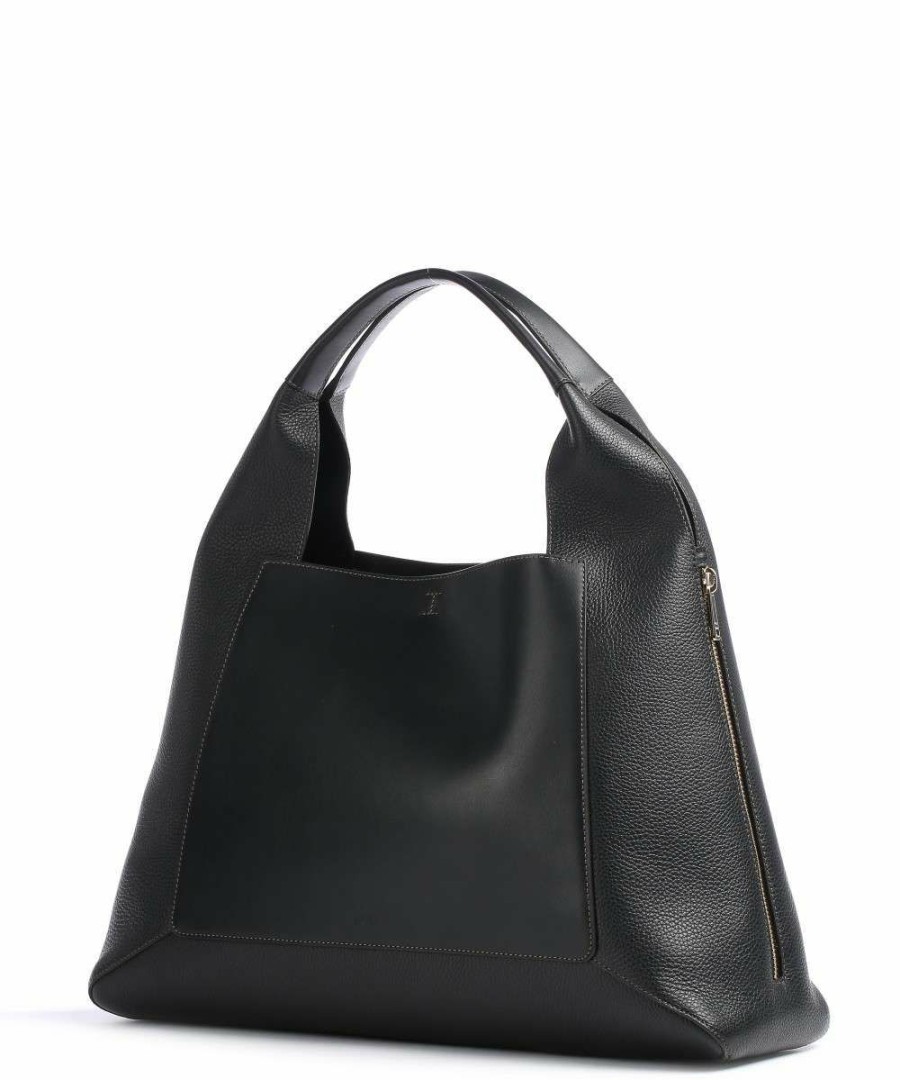 Bags * | Gilda Xl Tote Bag Grained Leather Furla Best Sellers Black