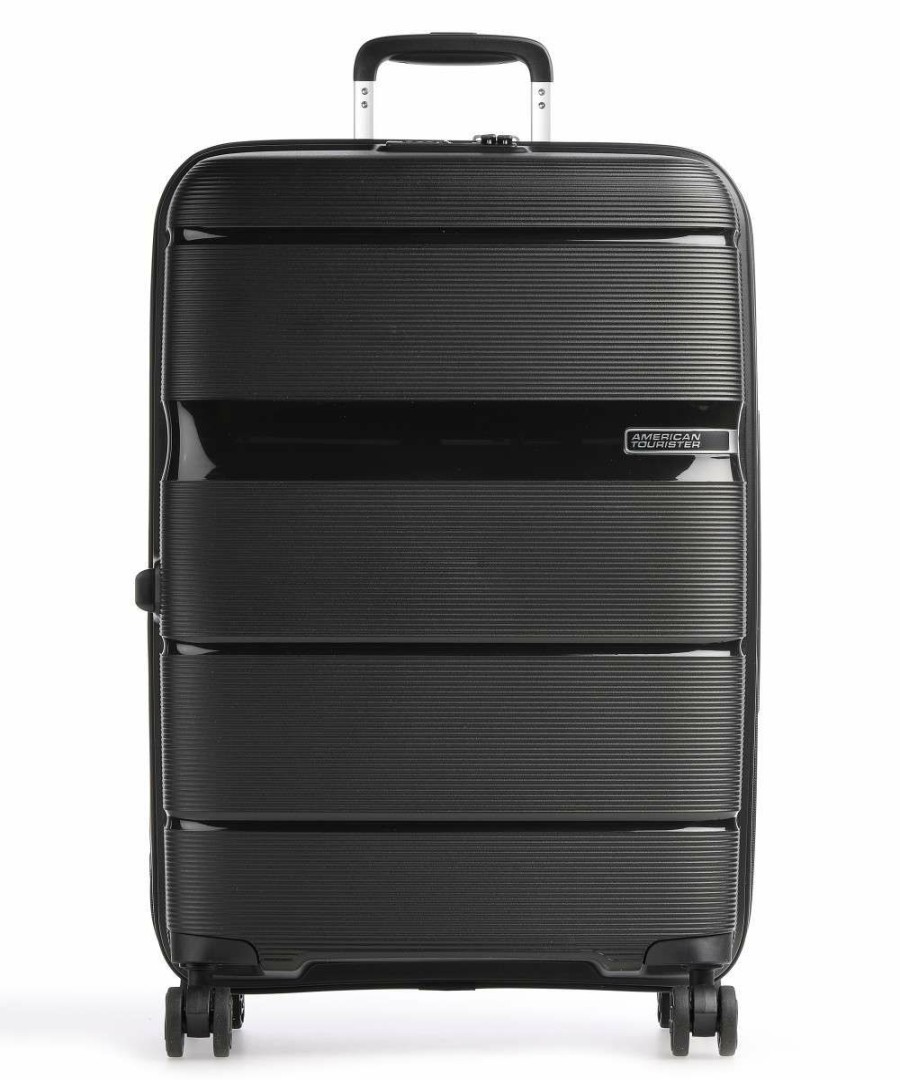 Luggage * | Linex Spinner (4 Wheels) 76 Cm American Tourister Crazy Deals Black