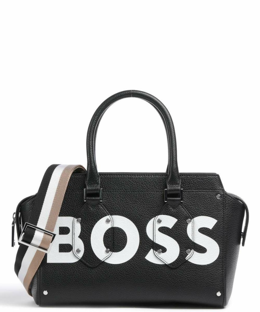 Bags * | Ivy Handbag Grained Cow Leather Boss Shop Black