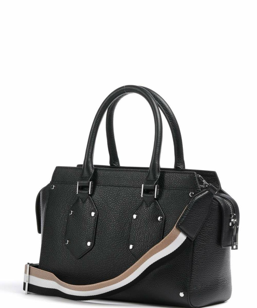 Bags * | Ivy Handbag Grained Cow Leather Boss Shop Black