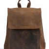 Backpacks * | Antic Backpack Cow Leather Harold'S Low Price Brown