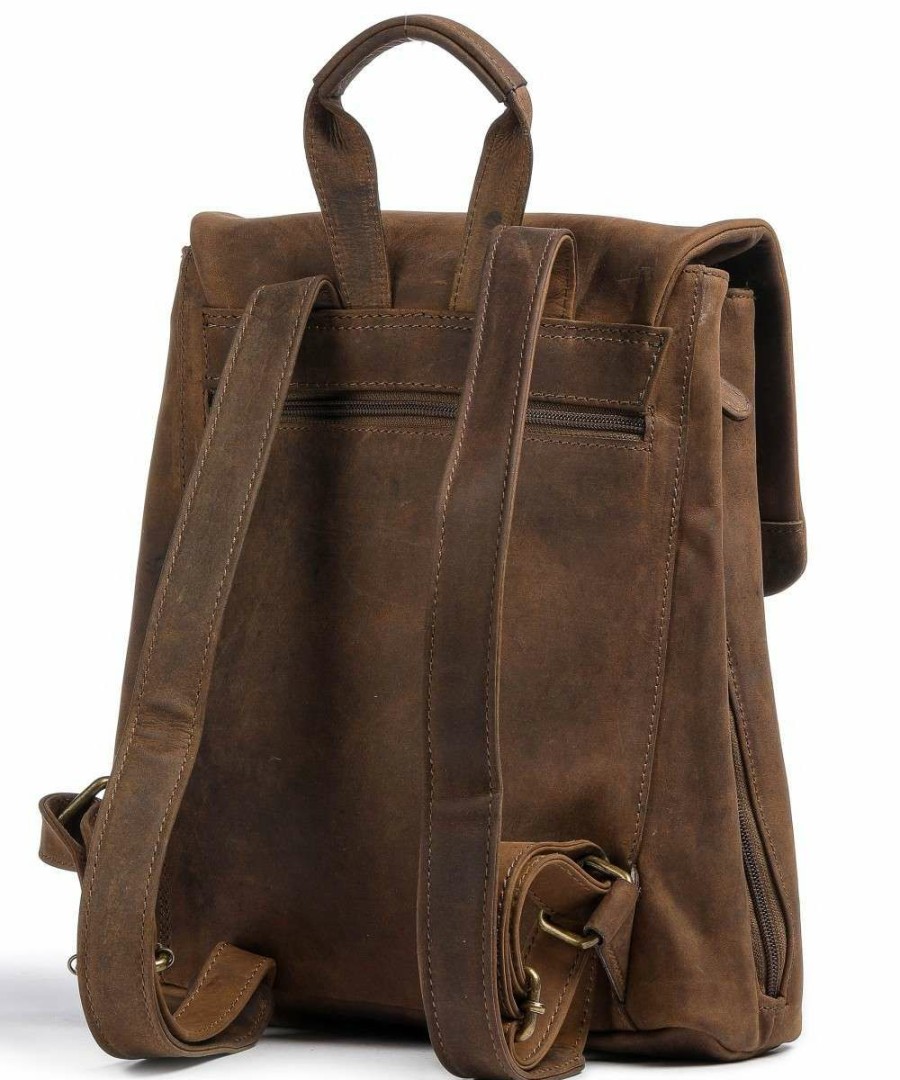 Backpacks * | Antic Backpack Cow Leather Harold'S Low Price Brown