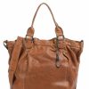 Bags * | Coffee Klatsch Susan Tote Bag Grained Leather Aunts & Uncles Shop Brown