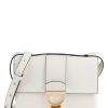 Bags * | Arlettis Crossbody Bag Grained Leather Coccinelle Clearance White