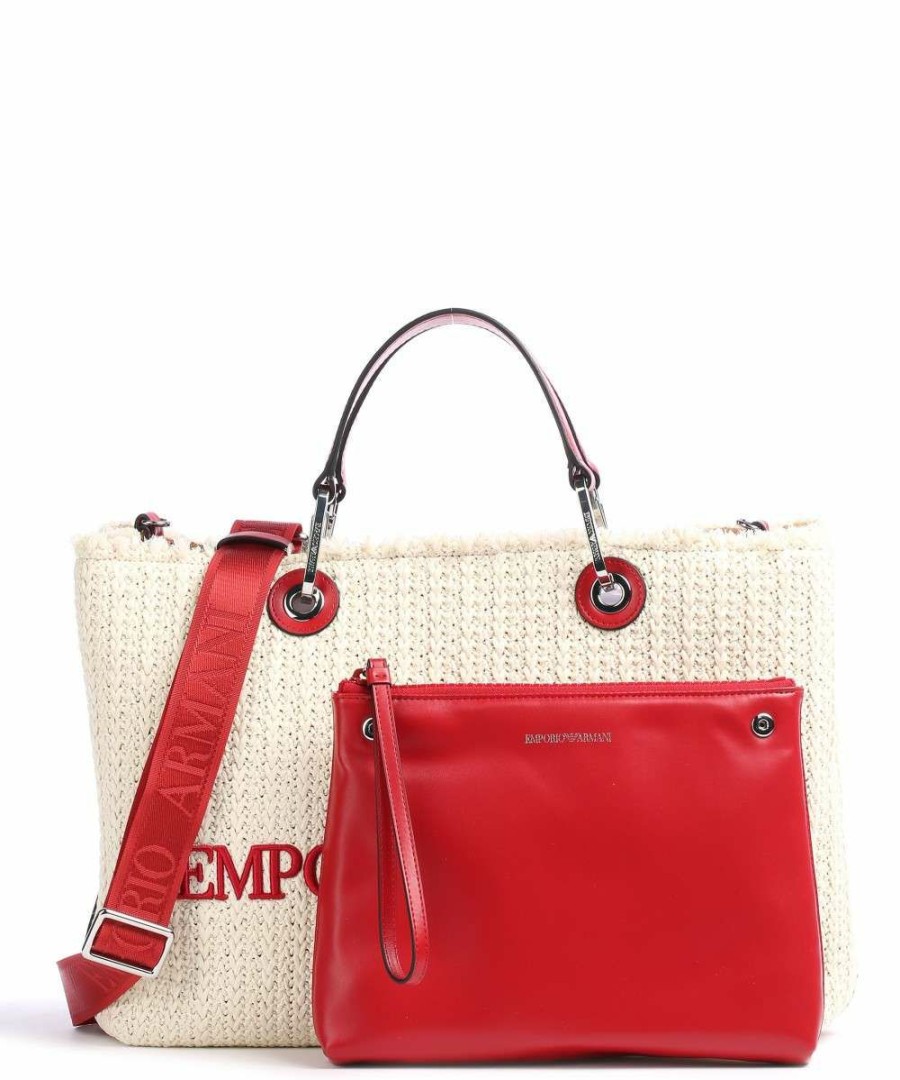 Bags * | Handbag Bast Emporio Armani Official White