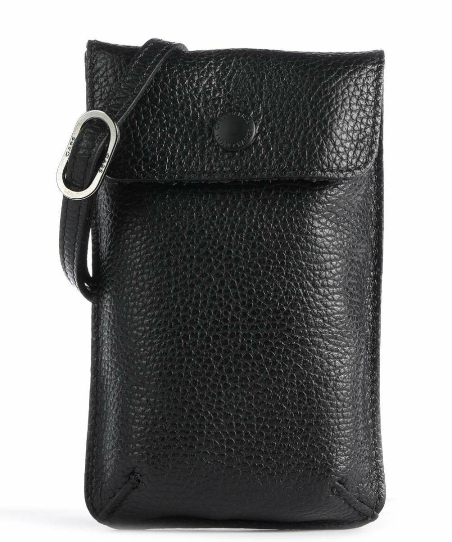 Bags * | Phone Bag Grained Calfskin Gabs Special Style Black