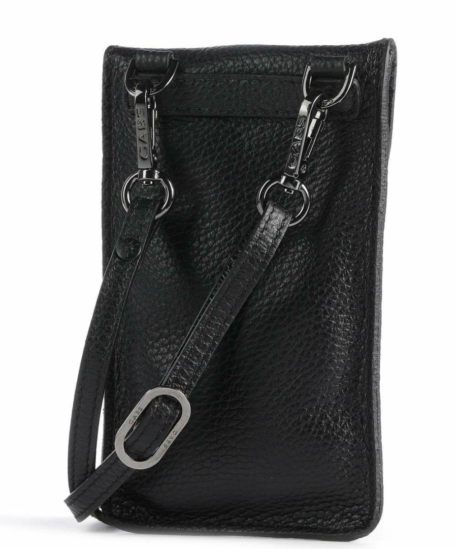 Bags * | Phone Bag Grained Calfskin Gabs Special Style Black