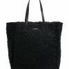 Bags * | Merinos Tote Bag Wool, Fine Grain Cow Leather The Bridge Cheap Black