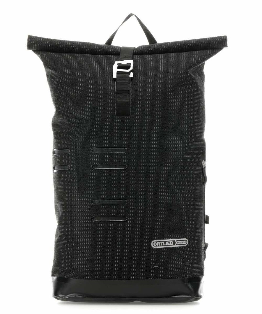 Backpacks * | Commuter-Daypack Urban 21 Rolltop Backpack 15 Nylon Ortlieb Crazy Deals Black