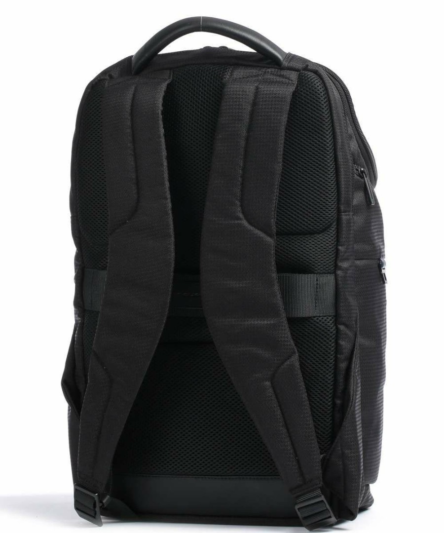 Backpacks * | Keith Backpack 14 Recycled Polyester Piquadro Official Black