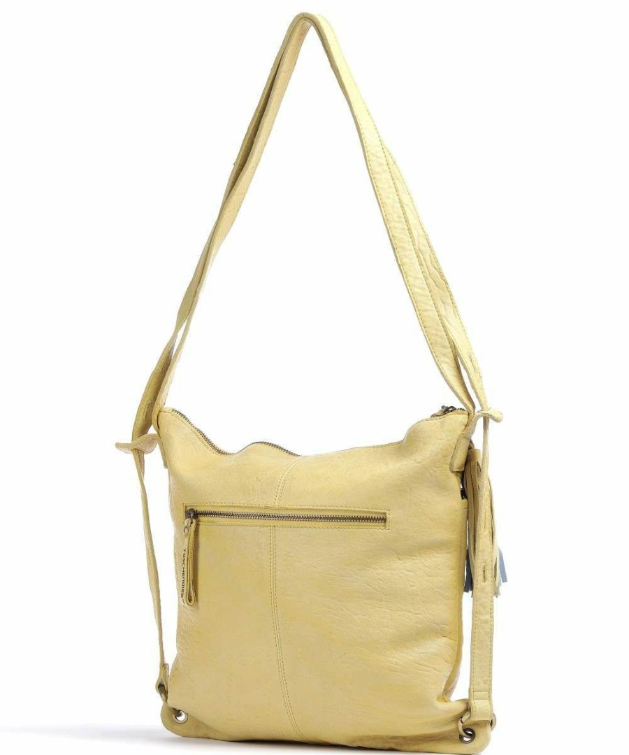 Backpacks * | Walfischgasse 2 Backpack Bag Sheepskin Leather Taschendieb Wien Excellent Quality Yellow