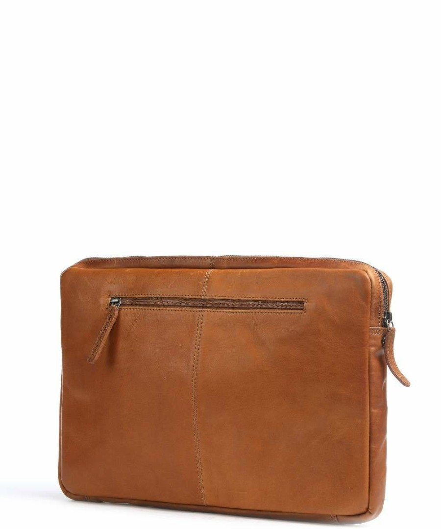 Business & Laptop * | Memphis Laptop Bag 42 Pull-Up Cow Leather The Chesterfield Brand Cheap Cognac