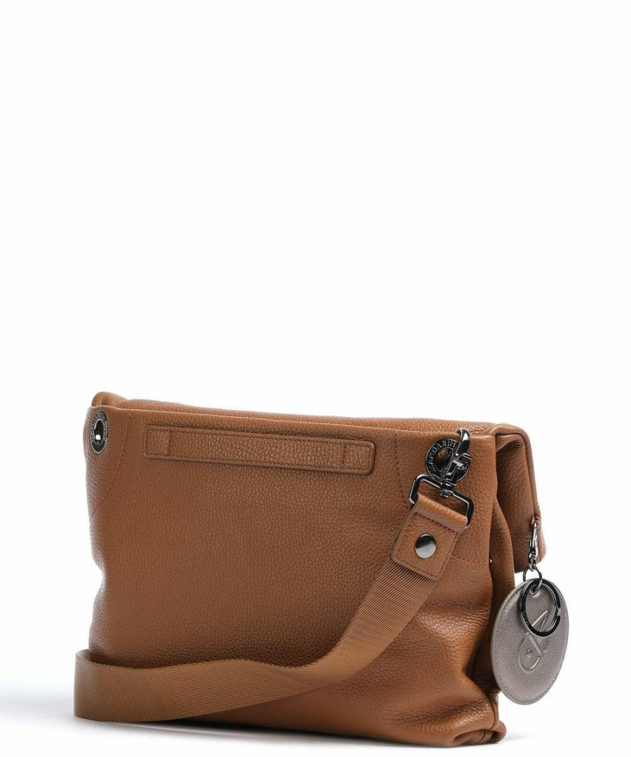 Bags * | Mellow Leather Crossbody Bag Grained Calfskin Mandarina Duck Discount Sale Brown