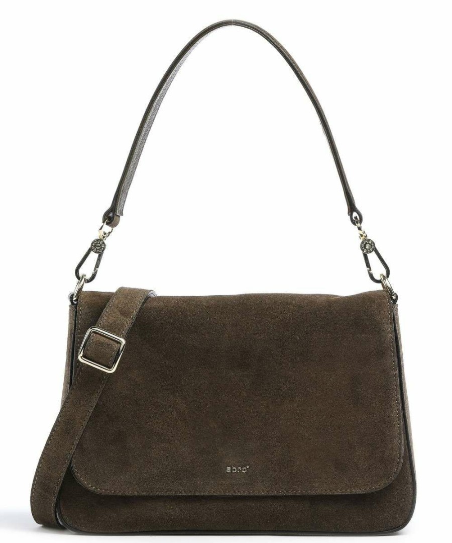 Bags * | Kaleido Lulu Shoulder Bag Brushed Cow Leather Abro Exclusive Design Olive-Green