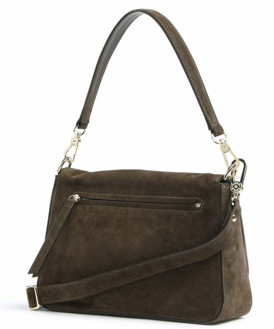 Bags * | Kaleido Lulu Shoulder Bag Brushed Cow Leather Abro Exclusive Design Olive-Green