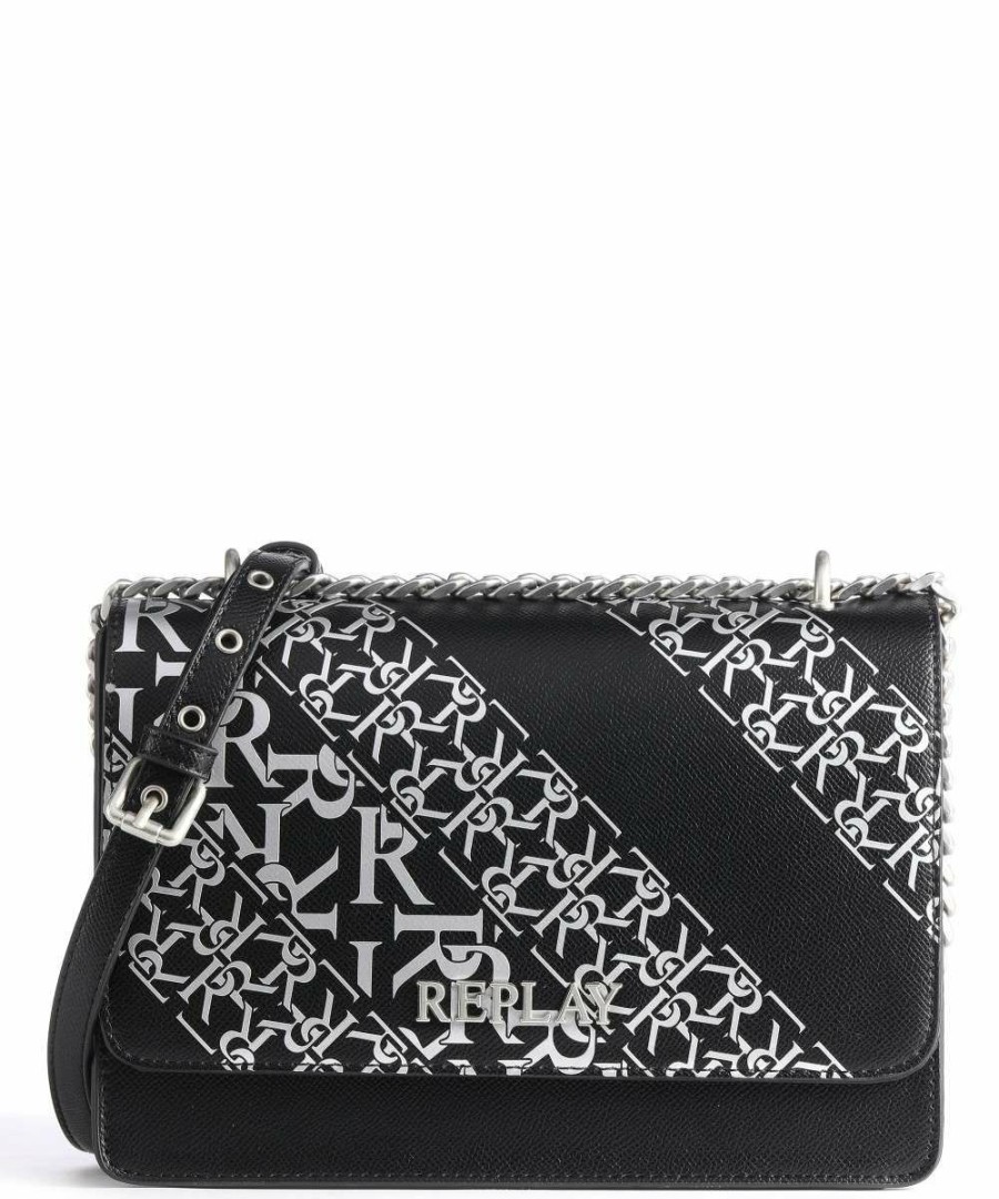 Bags * | Crossbody Bag Synthetic Replay New Black