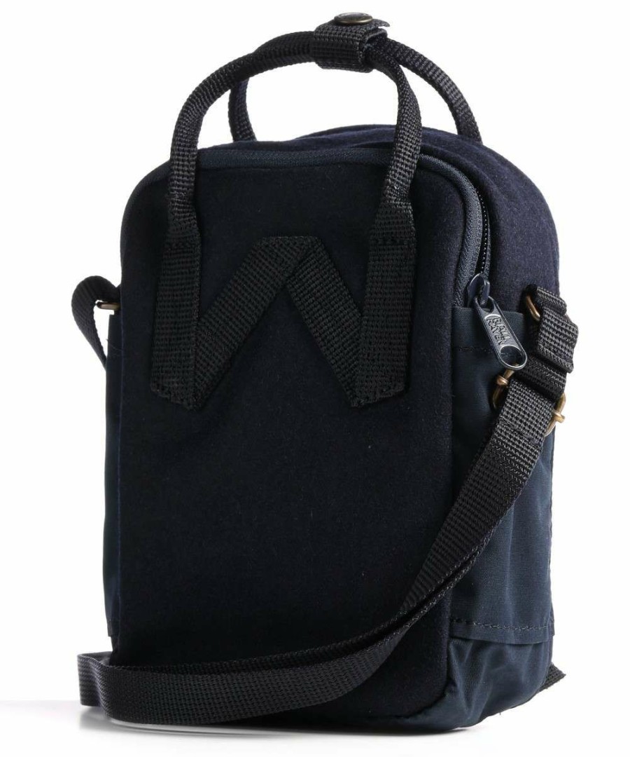 Backpacks * | Kanken Re-Wool Sling Crossbody Bag Recycled Nylon, Recycled Wool Fjallraven Opening Sales Dark Blue